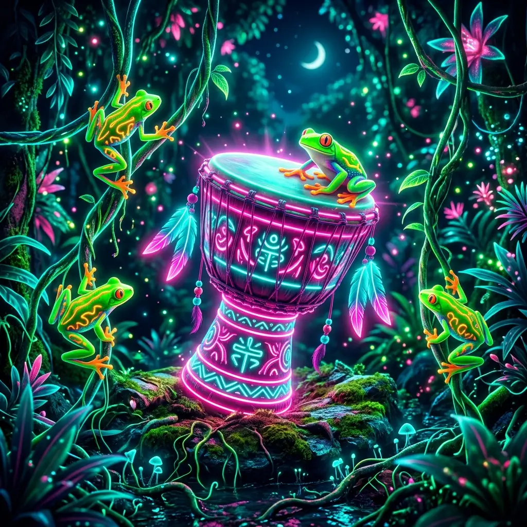 Neon Jungle Beats Game